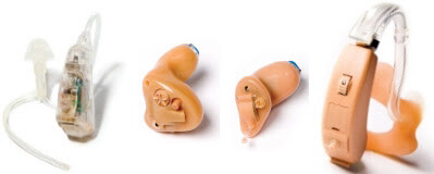Various hearing aids